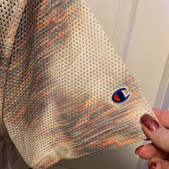 Champion Women’s Mesh Short Sleeve Top w/ drawstring waist sz L NWT - Picture 3 of 8